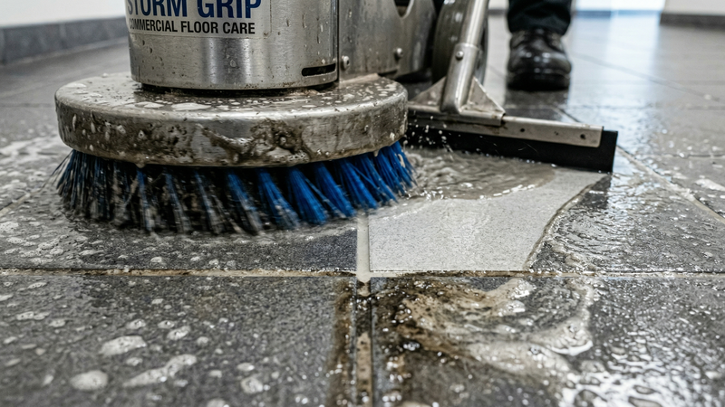 Strip and wax floor service